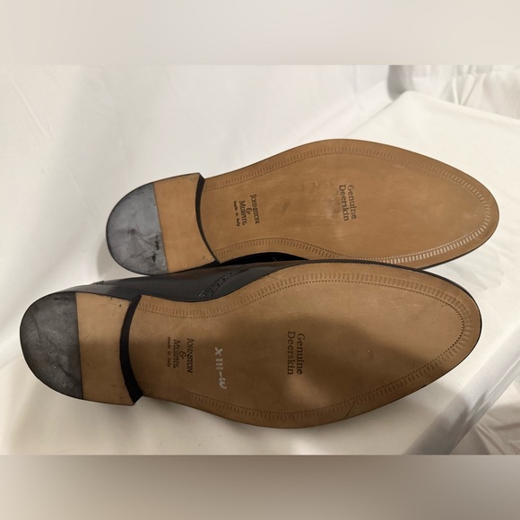 Johnston & Murphy Black Genuine Deerskin Tassel Loafers main image 6